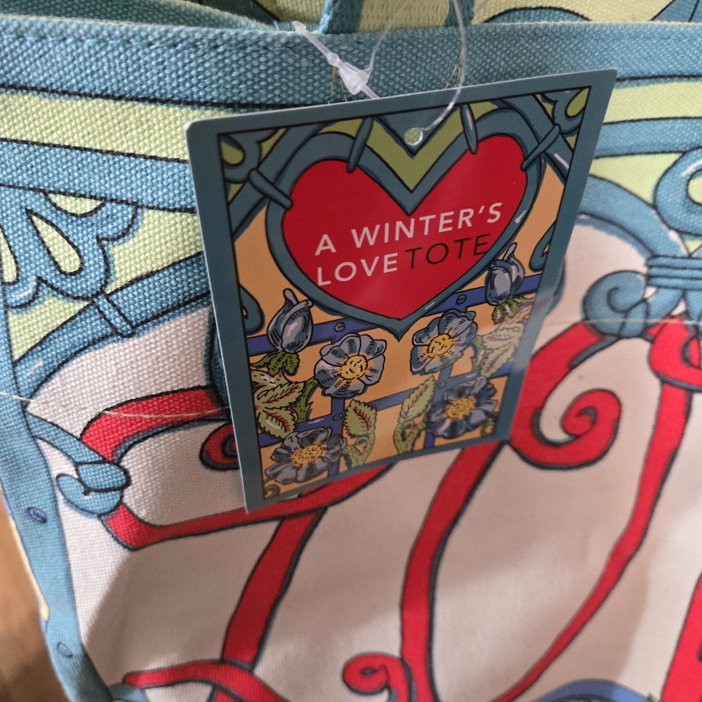 Brighton A Winters Love Canvas Tote NWT - Picture 9 of 10